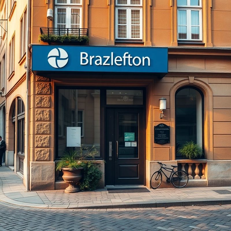 Fațada biroului AdvisoryStride din centrul Brașovului